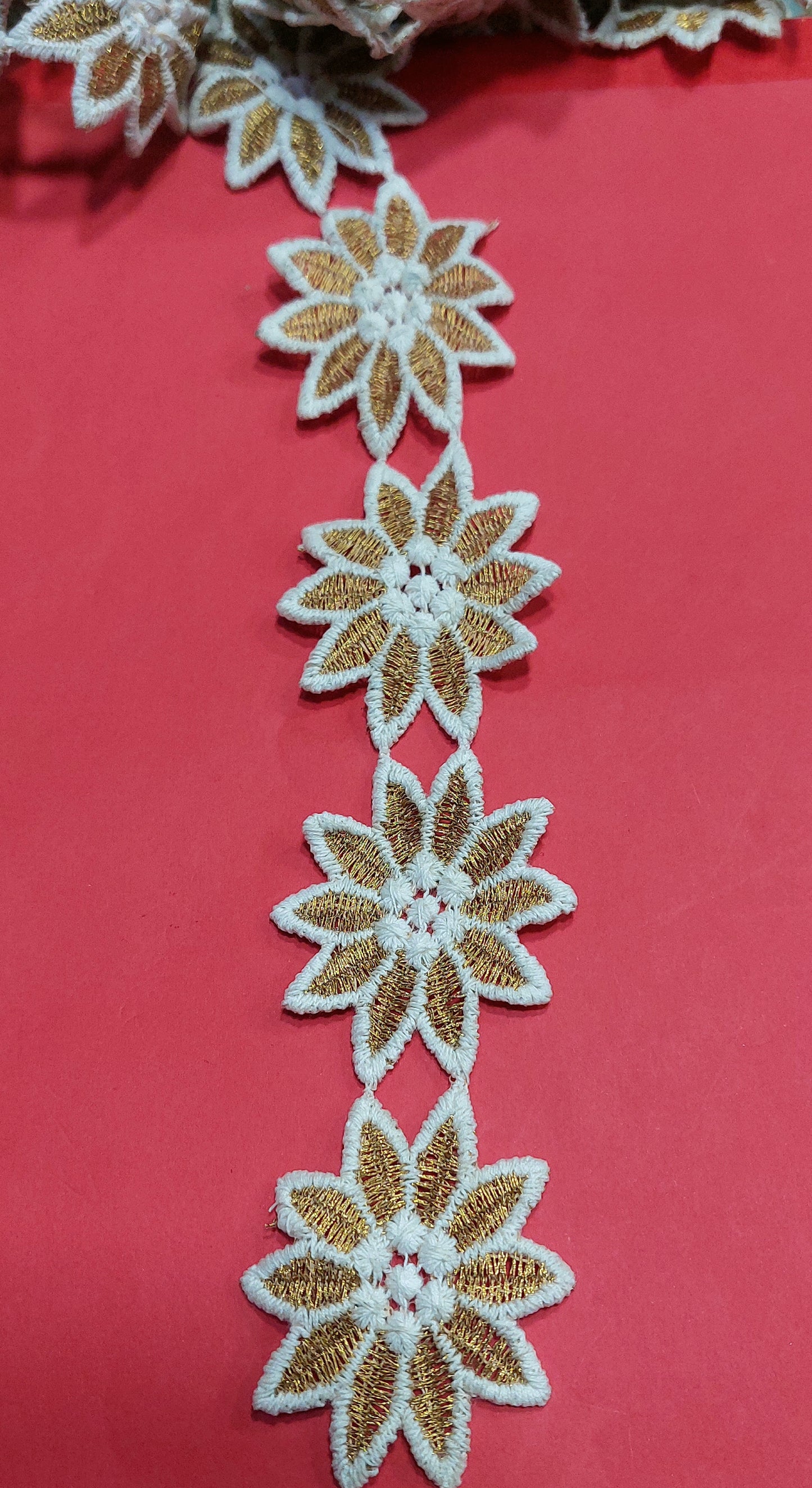 Double Colour Flower Lace (9.5 Meter)